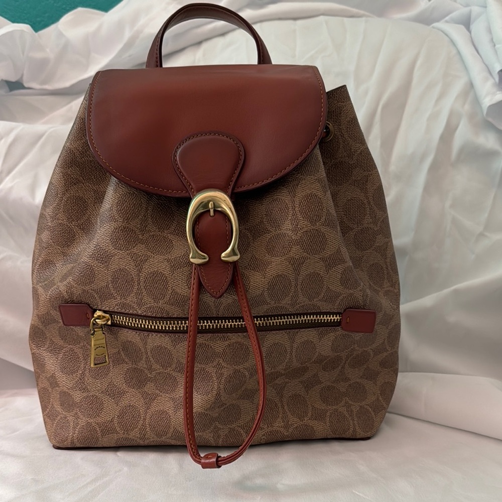 Coach Evie Backpack In Signature Canvas - image 1